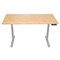 Uncaged Ergonomics RiseUpElectricStandingDesk60X30"BambooDesktopSitStandOffice, Rugb RUGB - alternate 1